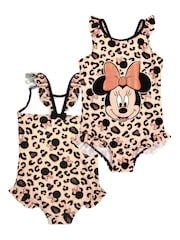 Vanilla Underground Cream Minnie Mouse Character Swimsuit & Poncho Set - Image 2 of 4