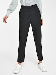 Schwarz - Hochwertige Slim Fit Hose - Bild 1 von 4