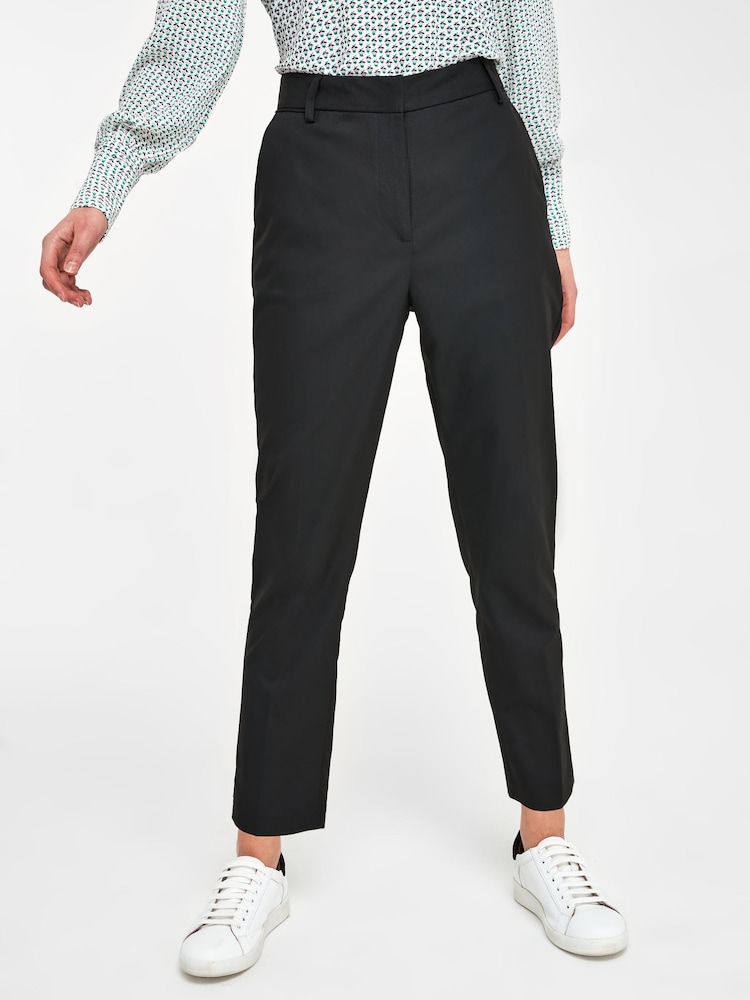 Schwarz - Hochwertige Slim Fit Hose - Bild 1 von 4