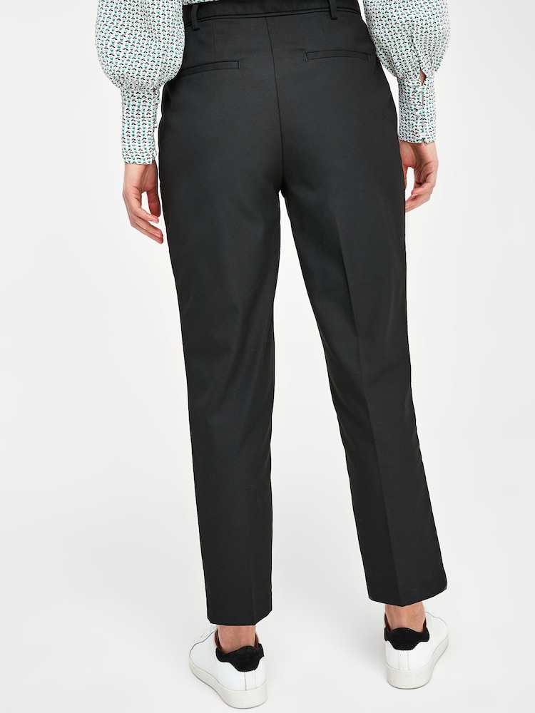 Schwarz - Hochwertige Slim Fit Hose - Bild 2 von 4