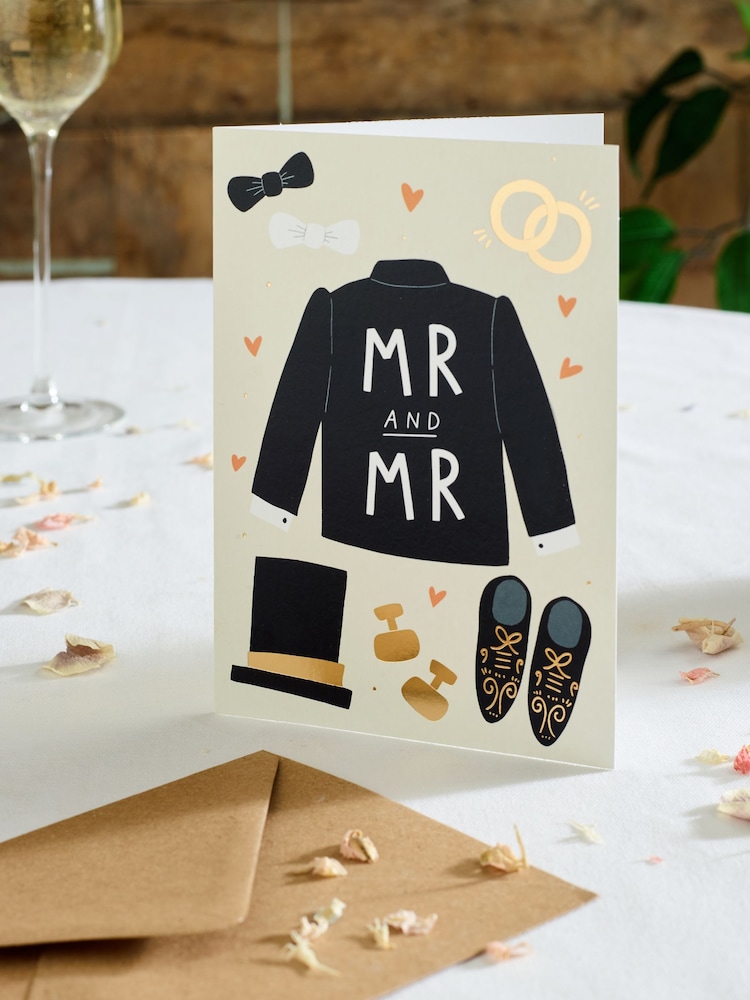 Multi Mr & Mr Wedding Card - Image 1 of 3