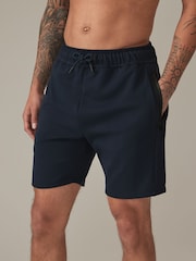 Navy Blue Athleisure Shorts - Image 1 of 11
