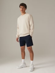 Navy Blue Athleisure Shorts - Image 2 of 11