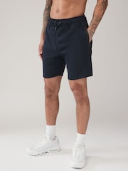 Navy Blue Athleisure Shorts - Image 4 of 11