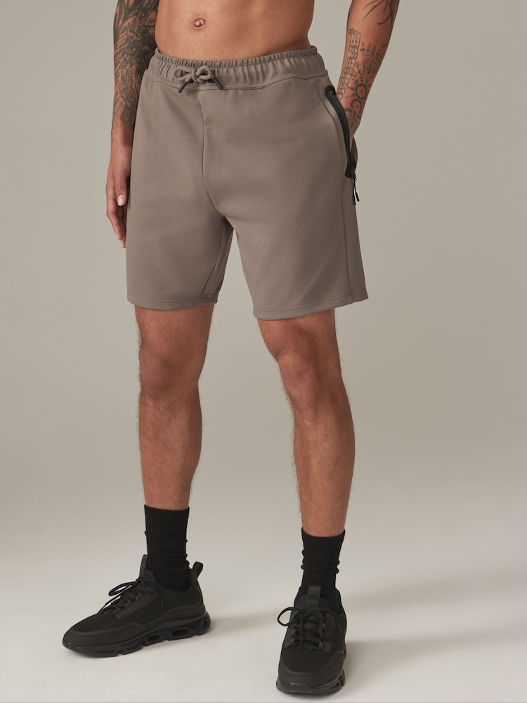 Neutral Athleisure Shorts - Image 2 of 9