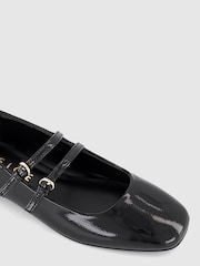 Office Black Double Strap Mary Jane Block Heels - Image 3 of 3