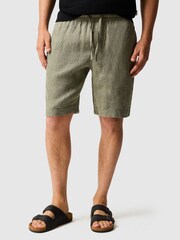 Rodd & Gunn Green Linen 9" Resort Shorts - Image 1 of 5