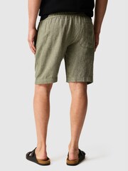 Rodd & Gunn Green Linen 9" Resort Shorts - Image 2 of 5