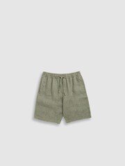 Rodd & Gunn Green Linen 9" Resort Shorts - Image 5 of 5