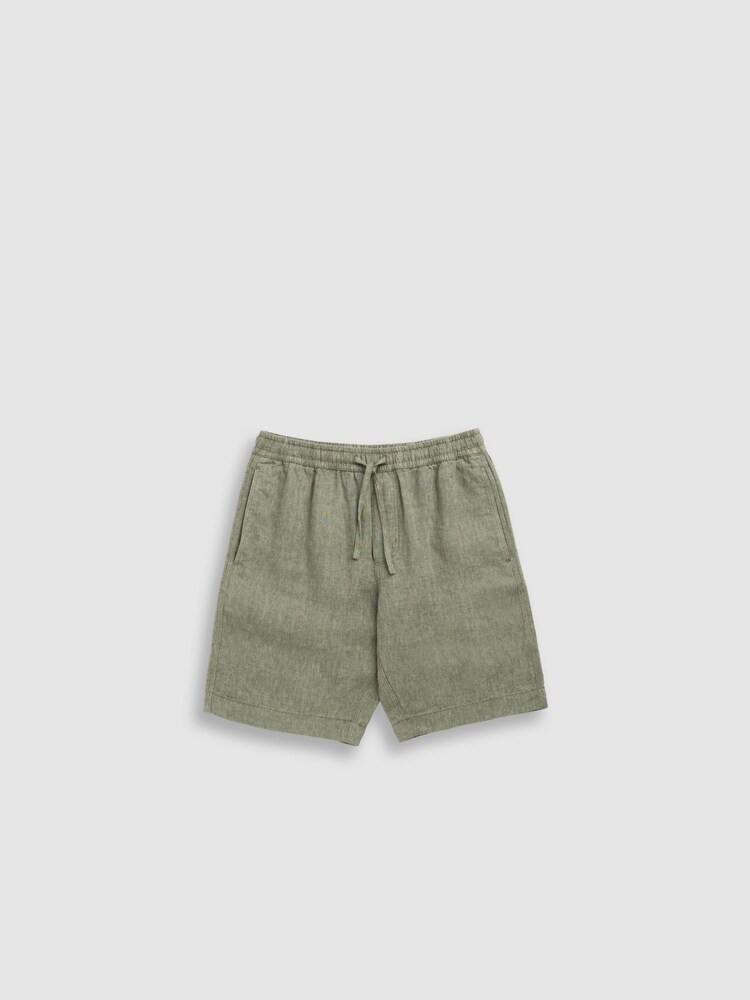 Rodd & Gunn Green Linen 9" Resort Shorts - Image 5 of 5