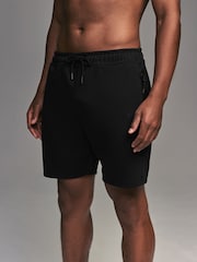 Black Athleisure Shorts - Image 2 of 10