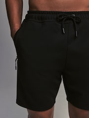 Black Athleisure Shorts - Image 5 of 10