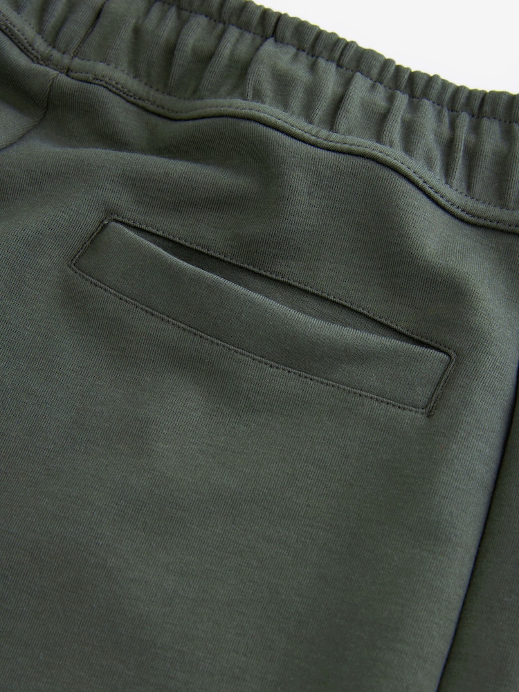 Khaki Green Athleisure Shorts - Image 10 of 10