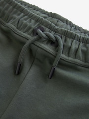 Khaki Green Athleisure Shorts - Image 9 of 10