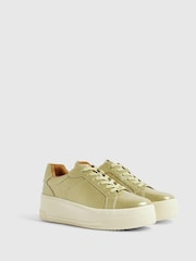 River Island Gold Chunky Lace Up Trainers - Image 3 of 6