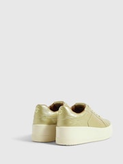 River Island Gold Chunky Lace Up Trainers - Image 4 of 6