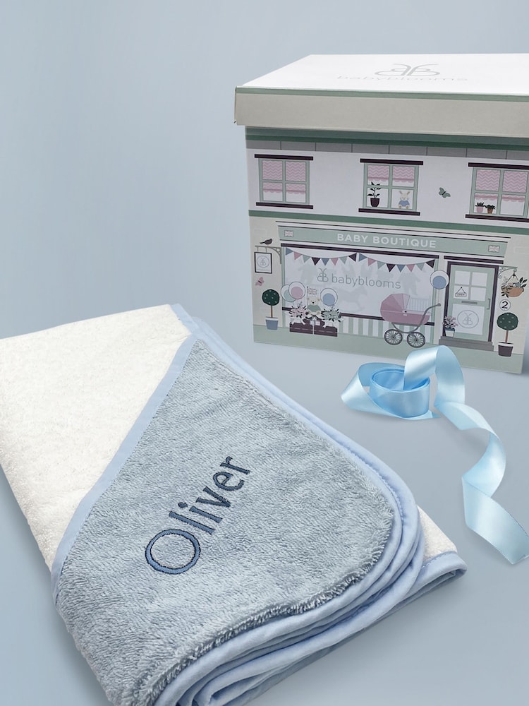Babyblooms Personalised 100% Cotton Luxury Hooded Towel Gift - Image 1 of 3
