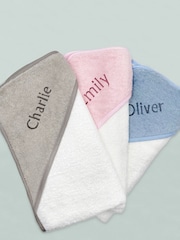 Babyblooms Personalised 100% Cotton Luxury Hooded Towel Gift - Image 2 of 3