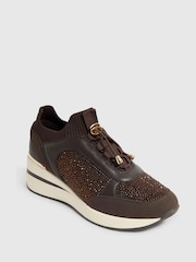 River Island Flyknit Wedge Trainers - صورة 4 من 5