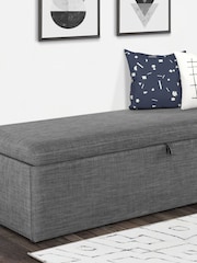 Julian Bowen Grey Sorrento Blanket Box - Image 1 of 3