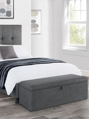 Julian Bowen Grey Sorrento Blanket Box - Image 2 of 3