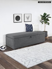 Julian Bowen Grey Sorrento Blanket Box - Image 4 of 10