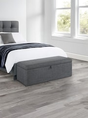 Julian Bowen Grey Sorrento Blanket Box - Image 8 of 10