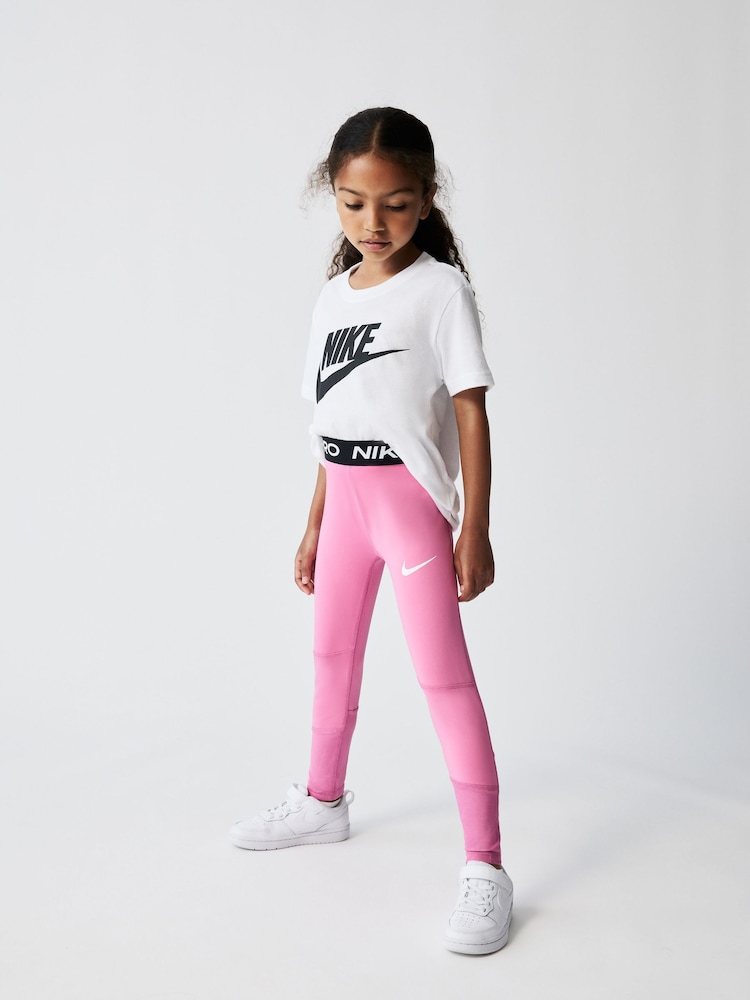 Nike Pink Little Kids Pro Leggings - Image 1 of 7