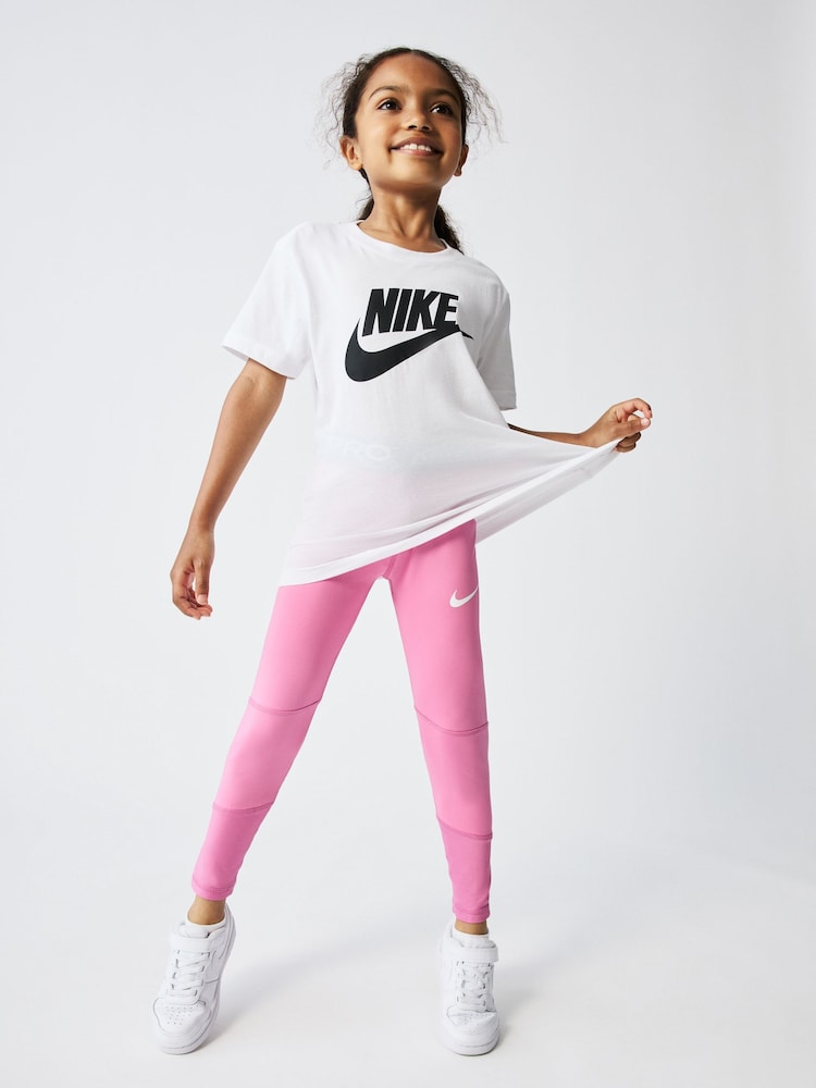 Nike Pink Little Kids Pro Leggings - Image 2 of 7