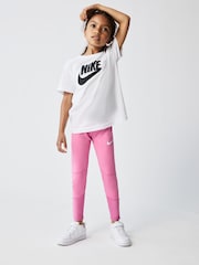 Nike Pink Little Kids Pro Leggings - Image 3 of 7