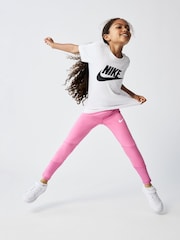 Nike Pink Little Kids Pro Leggings - Image 5 of 7
