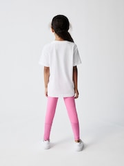 Nike Pink Little Kids Pro Leggings - Image 6 of 7