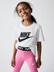 Nike Pink Little Kids Pro Leggings - Image 7 of 7