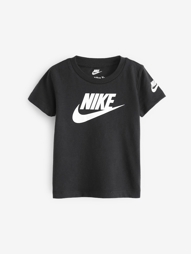 Nike Black Infant Futura T-Shirt - Image 1 of 4