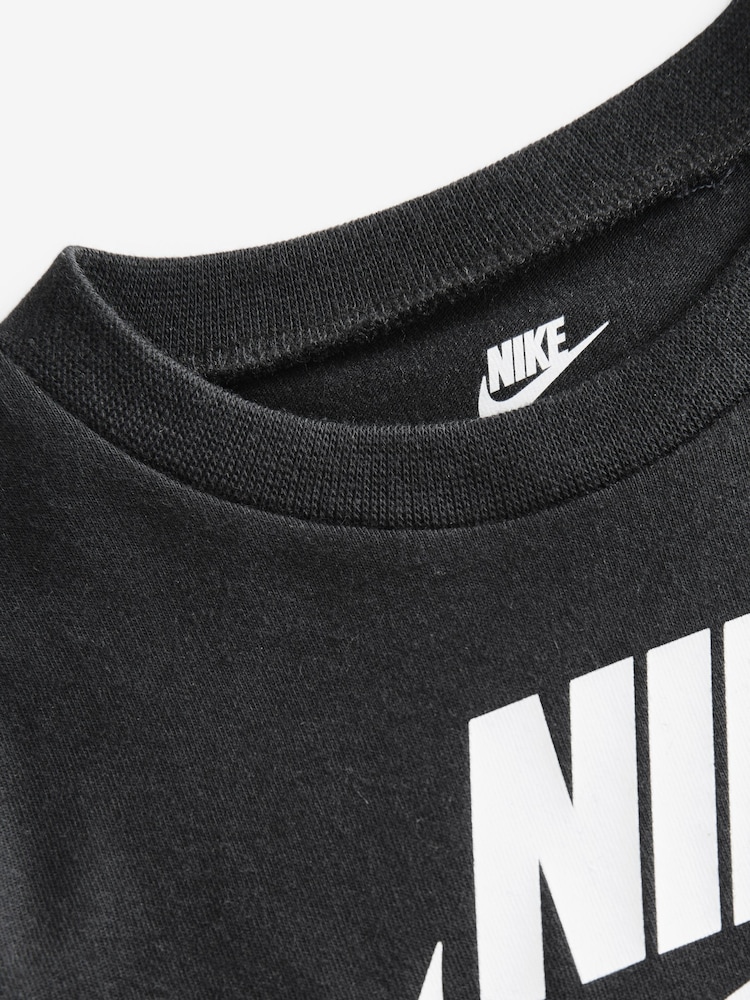 Nike Black Infant Futura T-Shirt - Image 3 of 4