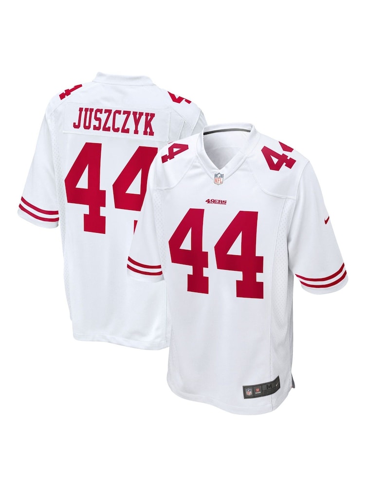 Fanatics San Francisco 49ers Game Road White Jersey - Kyle Juszczyk Youth - Image 1 of 3 Fanatics San Francisco 49ers Game Road White Jersey - Kyle Juszczyk Youth - Image 1 of 3