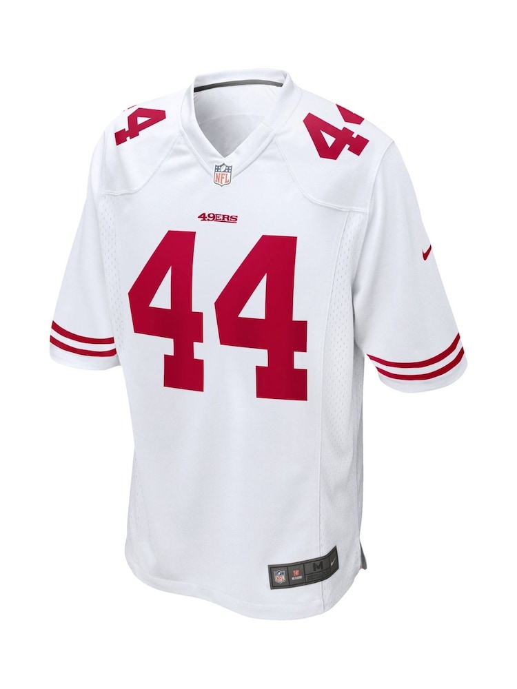 Fanatics San Francisco 49ers Game Road White Jersey - Kyle Juszczyk Youth - Image 2 of 3 Fanatics San Francisco 49ers Game Road White Jersey - Kyle Juszczyk Youth - Image 2 of 3