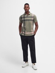 Barbour® Green Blaine Check Polo Shirt - Image 3 of 7