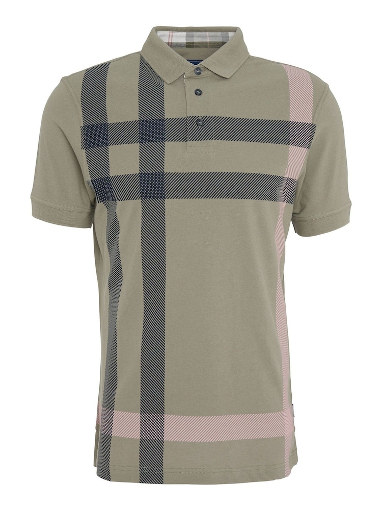 Barbour® Green Blaine Check Polo Shirt - Image 7 of 7