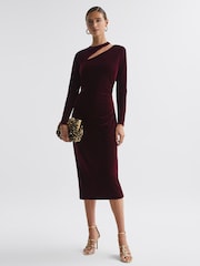 Reiss Gold Hallie Metallic Strappy Open-Toe Heels - Image 2 of 5