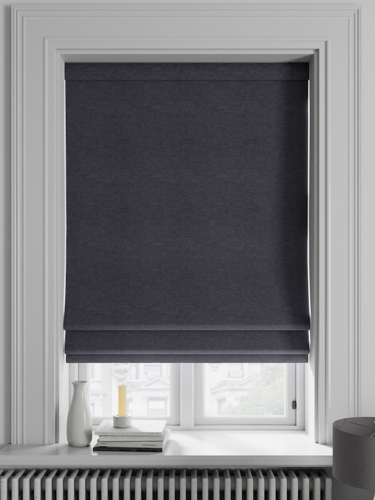 Charcoal Grey Soho Made To Measure Roman Blind - Image 1 of 5