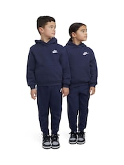 Nike Blue Little Kids Club Fleece Overhead Hoodie - Image 1 of 8