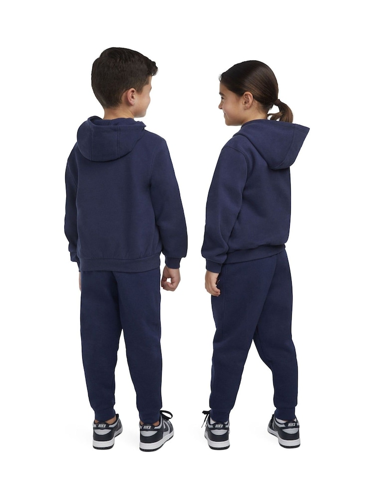 Nike Blue Little Kids Club Fleece Overhead Hoodie - Image 2 of 8