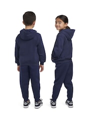 Nike Blue Little Kids Club Fleece Overhead Hoodie - Image 3 of 8