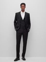 BOSS Black Slim Fit Wool Blend Waistcoat - Image 3 of 5