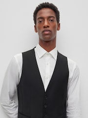 BOSS Black Slim Fit Wool Blend Waistcoat - Image 4 of 5