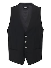 BOSS Black Slim Fit Wool Blend Waistcoat - Image 5 of 5