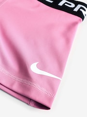 Nike Pink Little Kids Pro Dri-FIT Shorts - Image 2 of 4