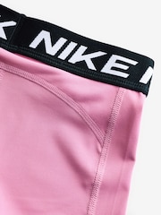 Nike Pink Little Kids Pro Dri-FIT Shorts - Image 4 of 4