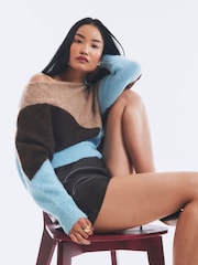 River Island Colour Blocked Batwing Jumper - Imagen 4 de 4